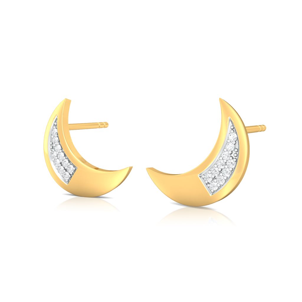 Rose Moon Rising Diamond Earrings
