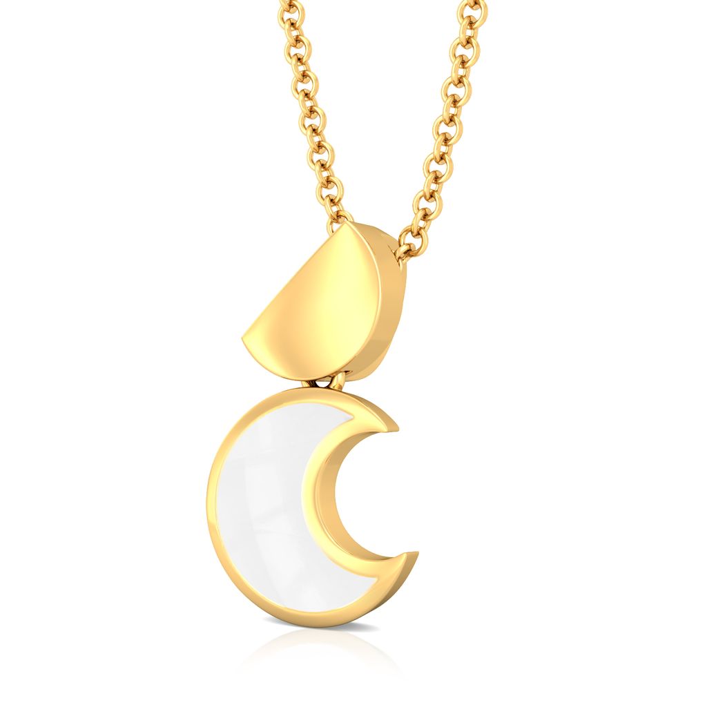 Snow Moon Gold Pendants