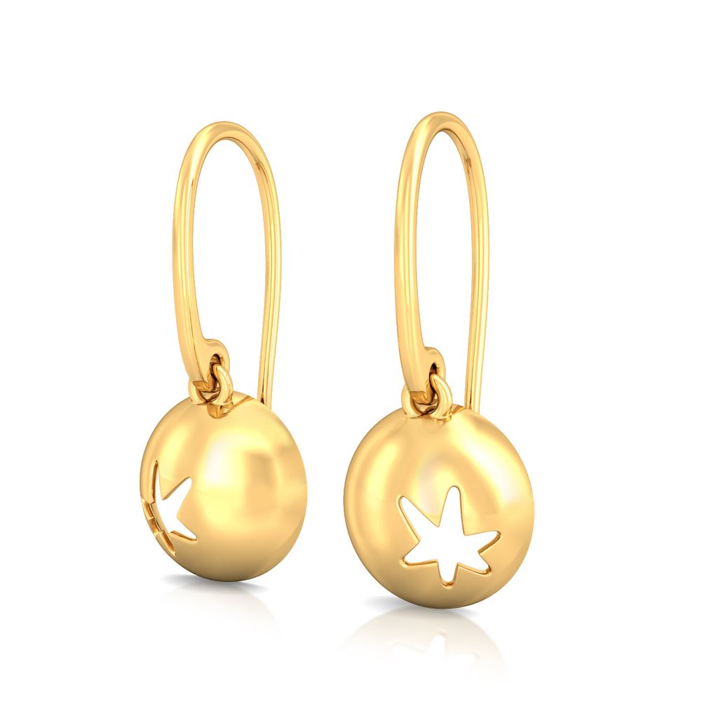 Night Star Gold Earrings