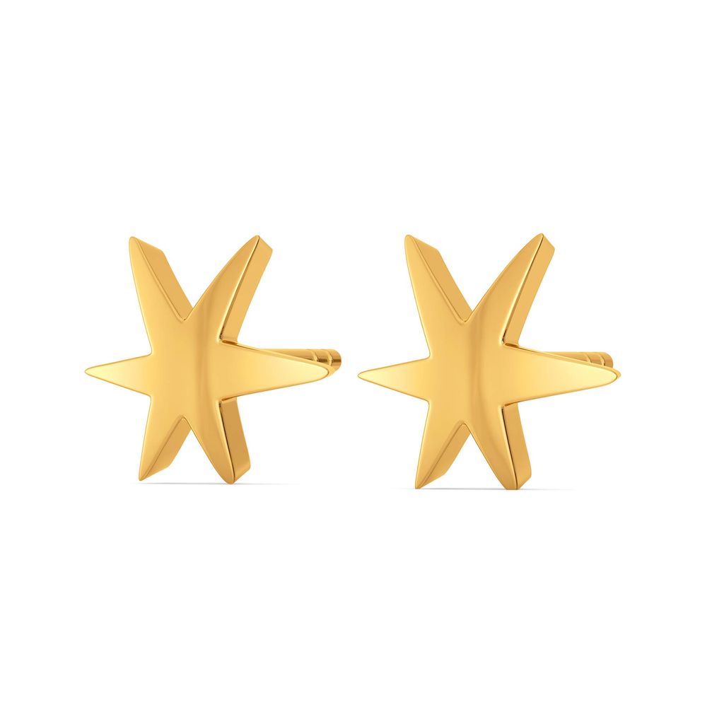 Night Star Gold Earrings