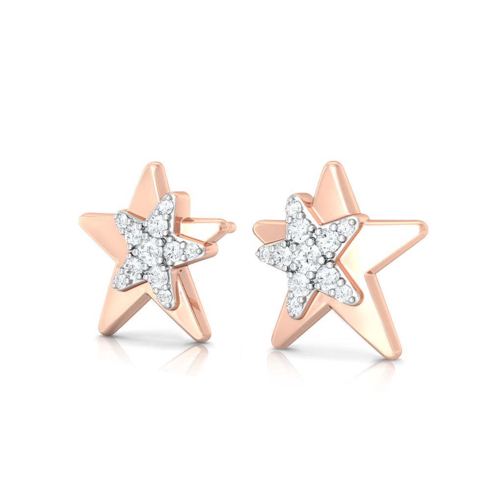 Star Love Diamond Earrings