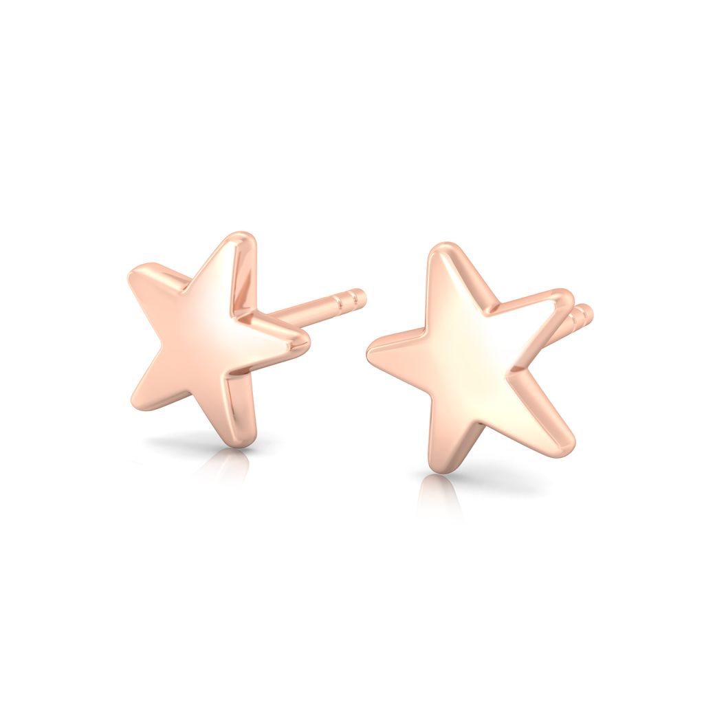Star Love Gold Earrings