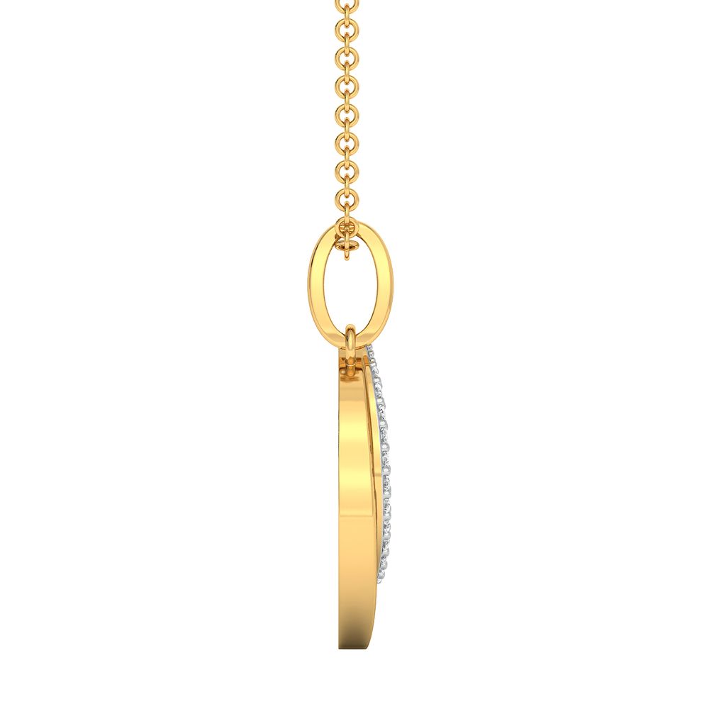 Crescent Clues Diamond Pendants