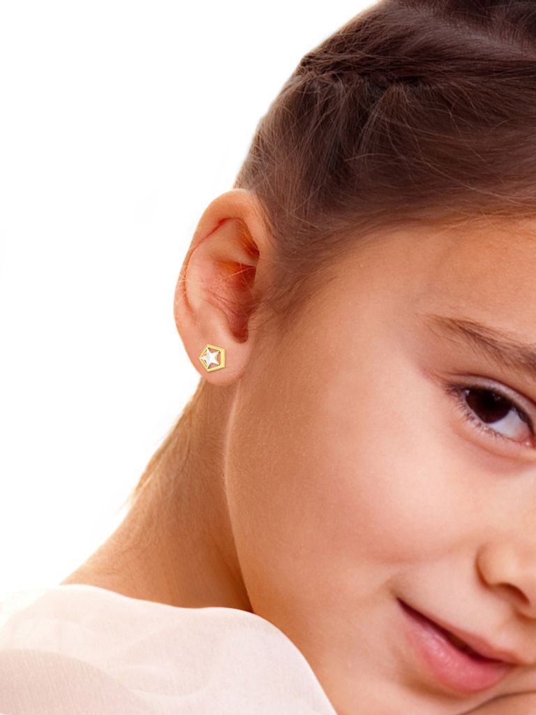 Sky Gazer Gold Earrings