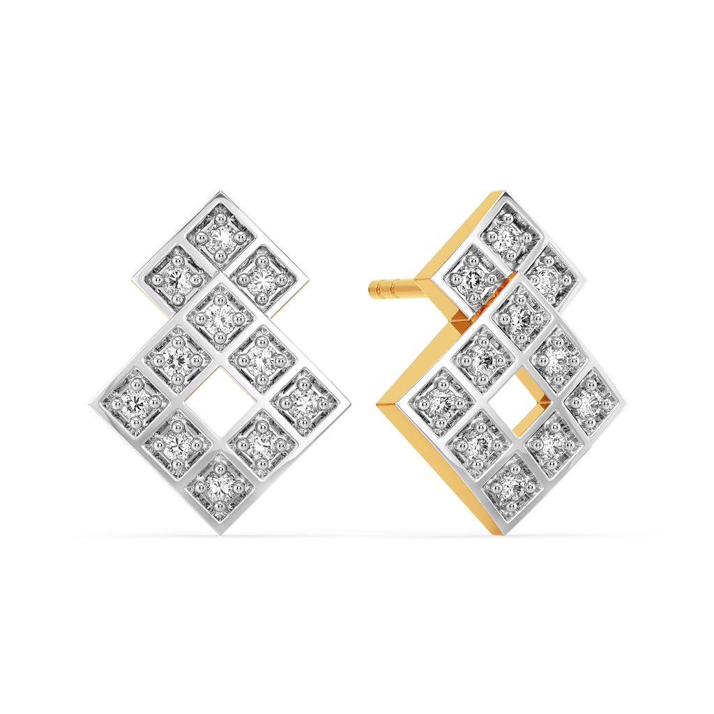 Checks Symphony Diamond Earrings