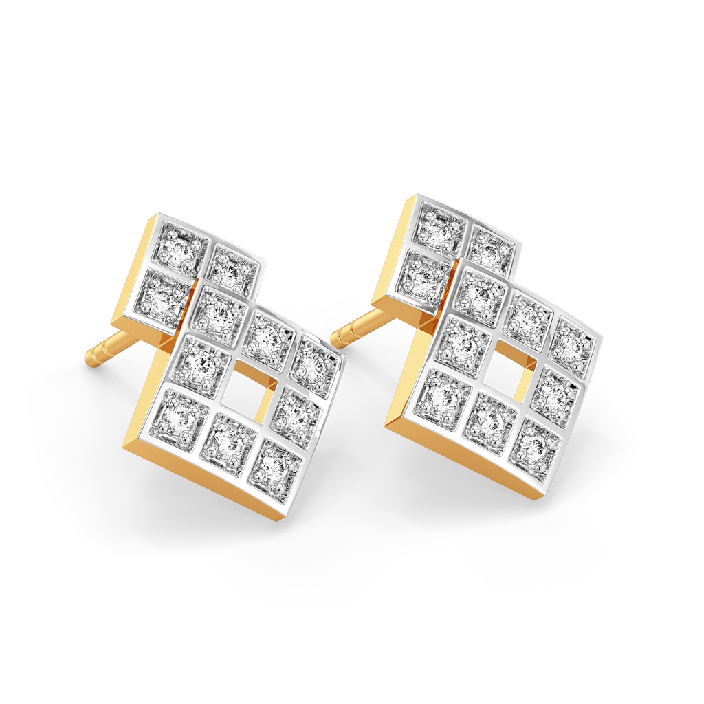 Checks Symphony Diamond Earrings