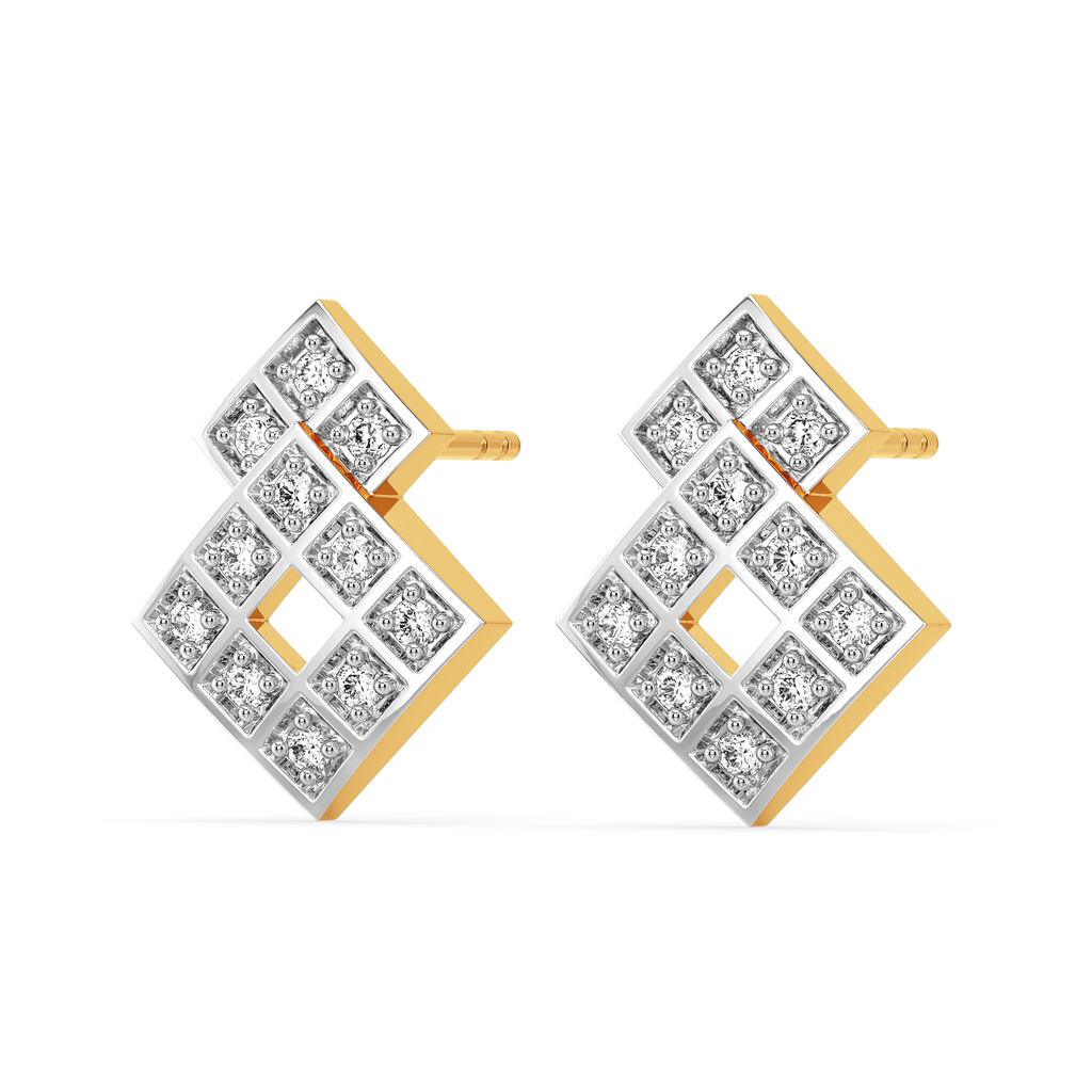 Checks Symphony Diamond Earrings