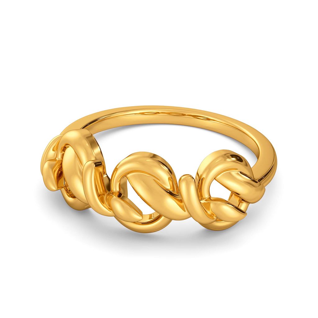 My Kinda Stitch Gold Rings alternate view 3