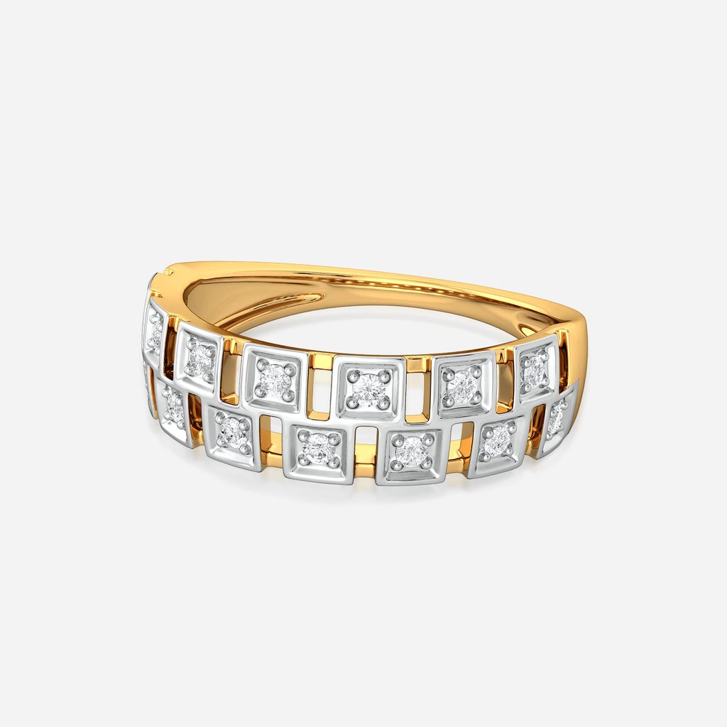 Squared Away Diamond Rings image