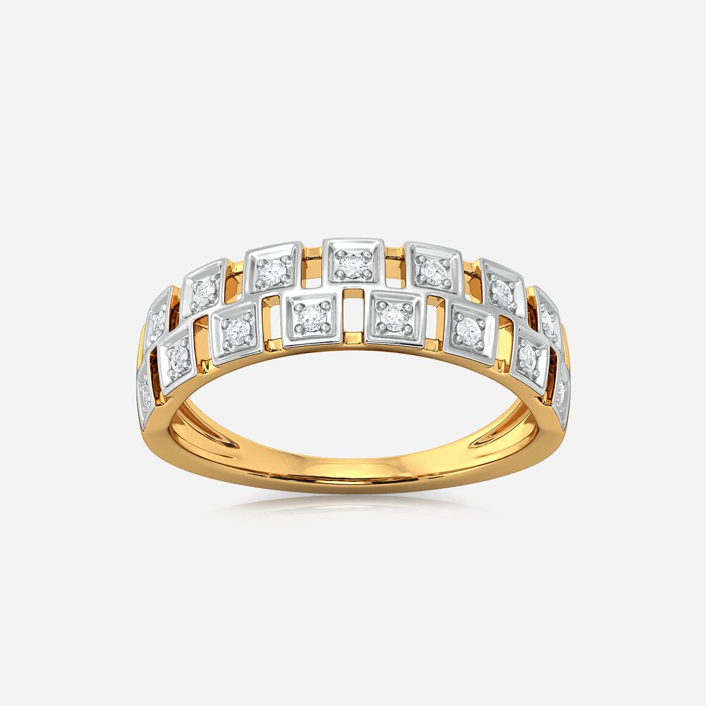 Squared Away Diamond Rings alternate view 3