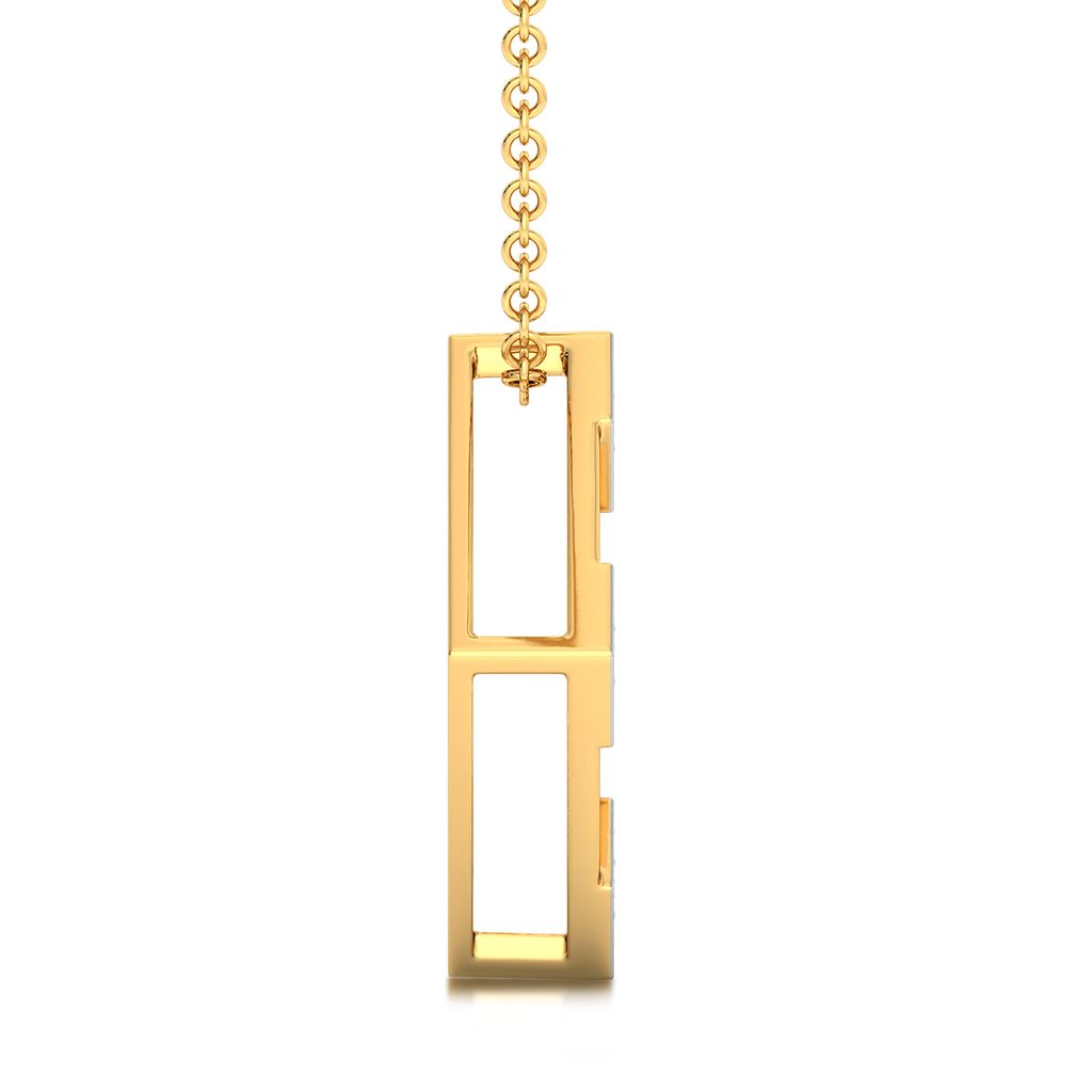 Square Lair Diamond Pendants