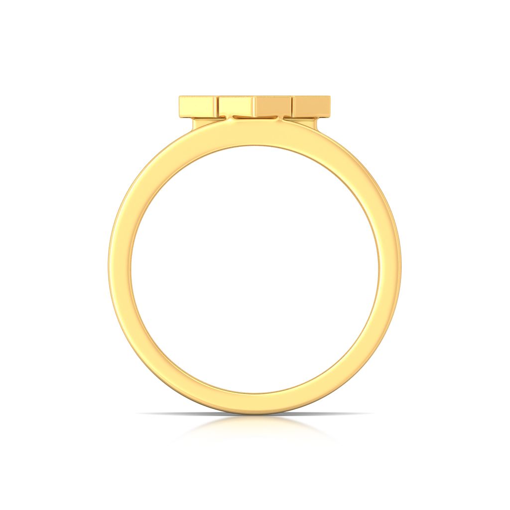 Tetracube Gold Rings image