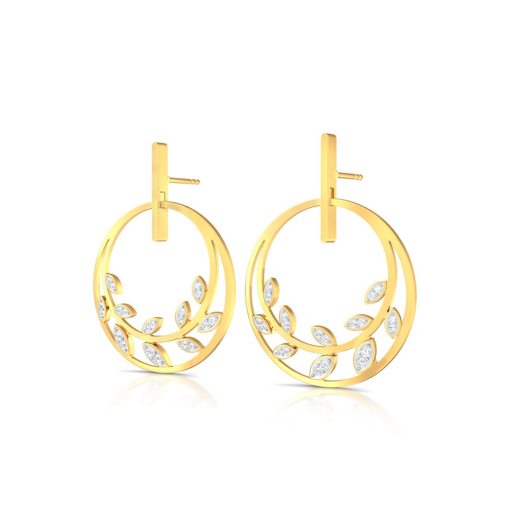 Leaves of Paradise Diamond Earrings