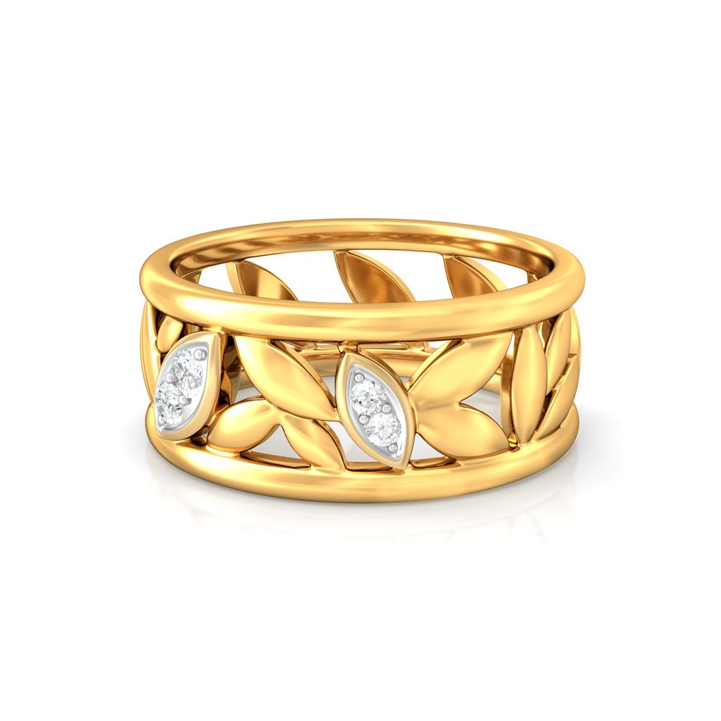 Leaves of Paradise Diamond Rings image