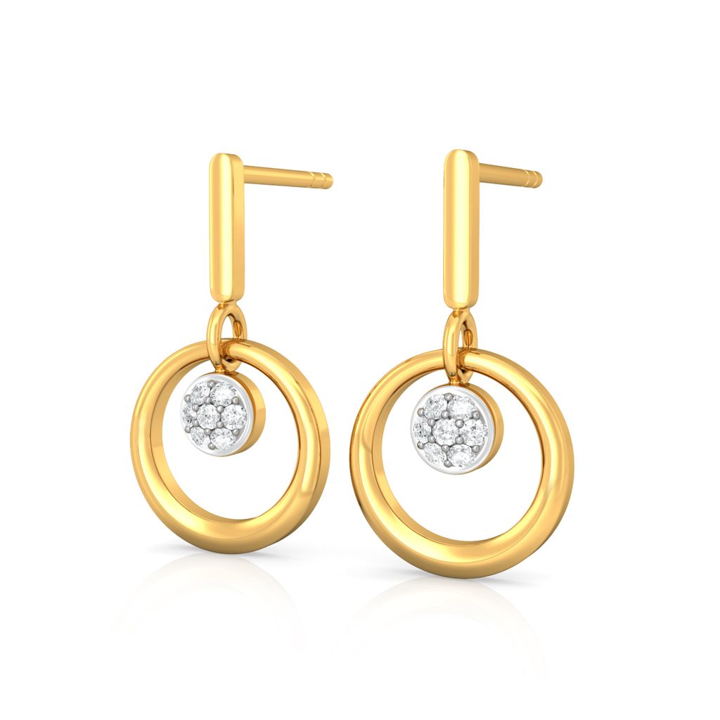 Sunflower Diamond Earrings
