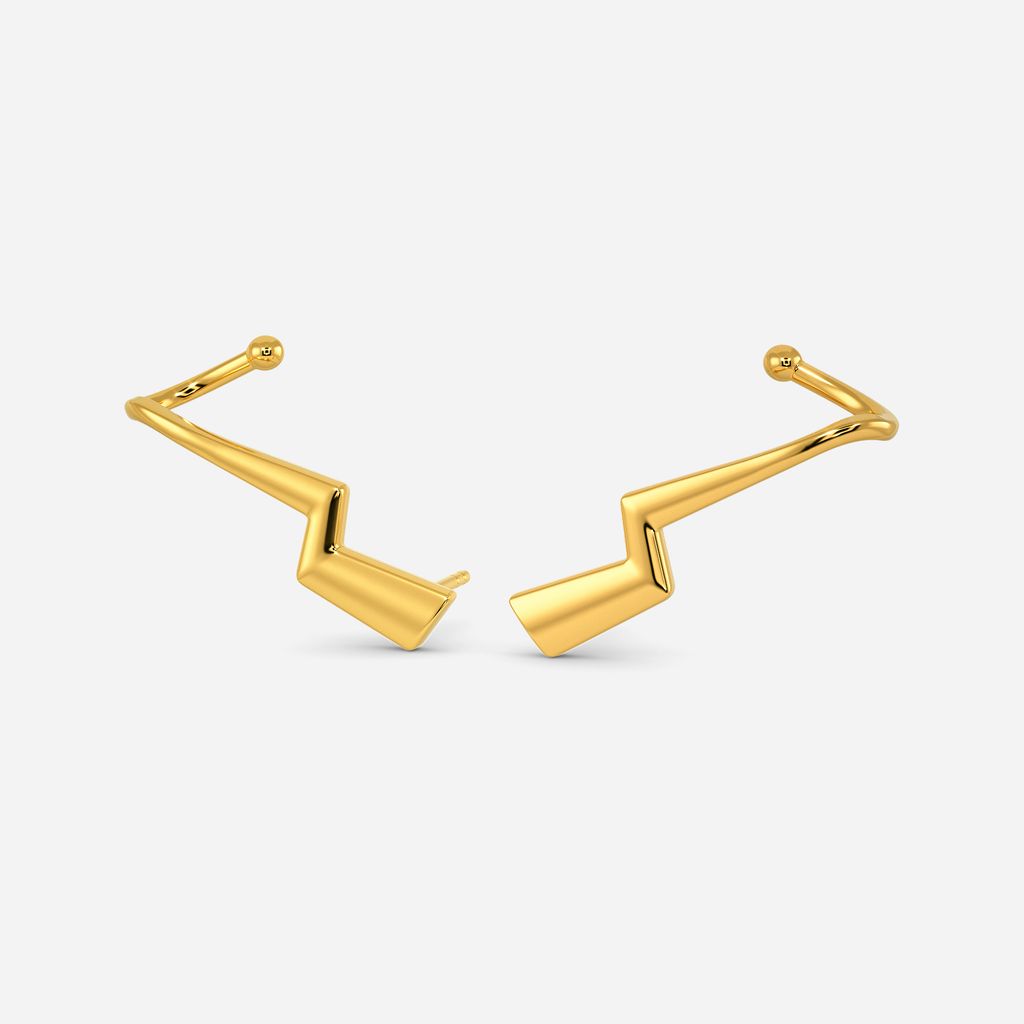 Opt the Edge Gold Earrings