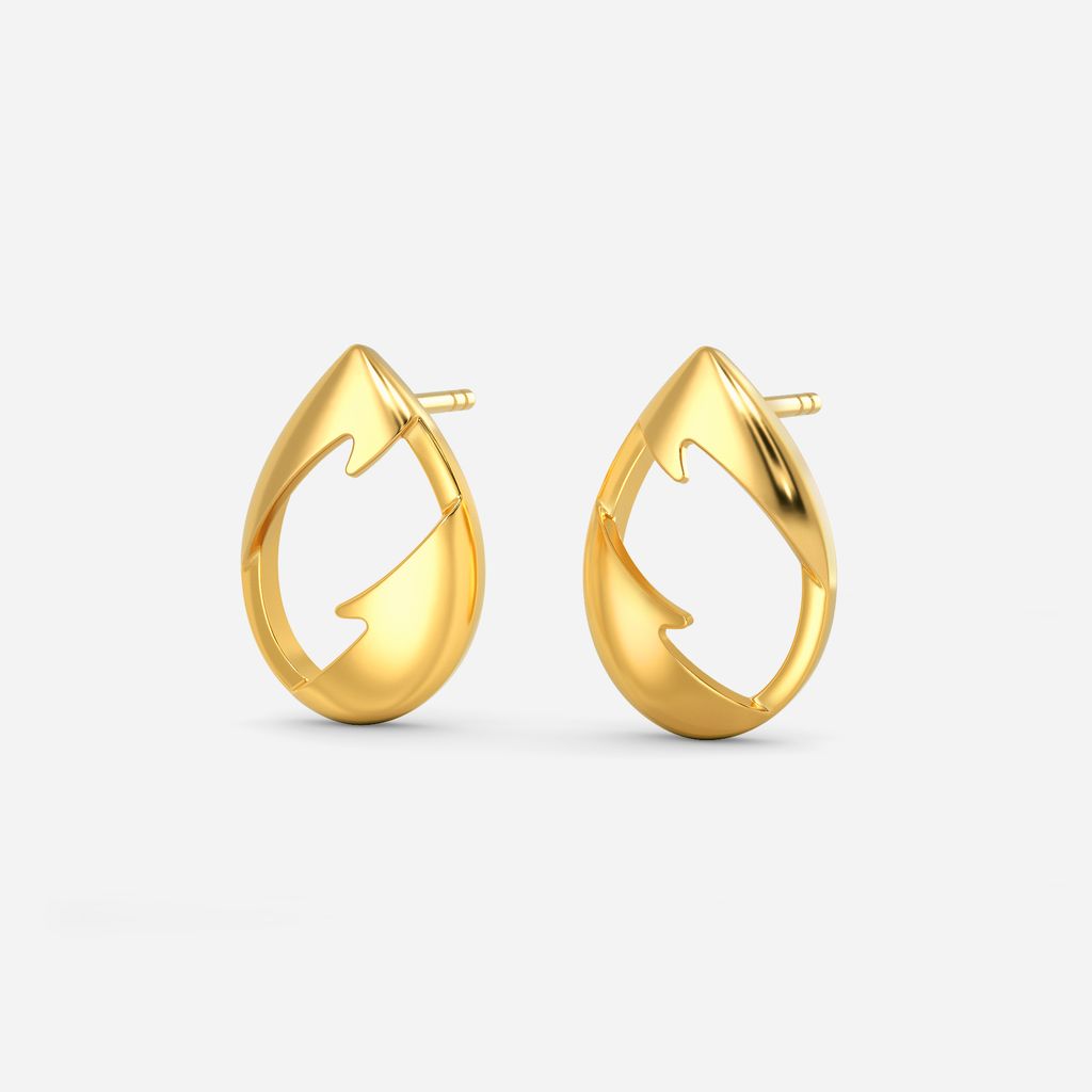 Confident Contours Gold Earrings