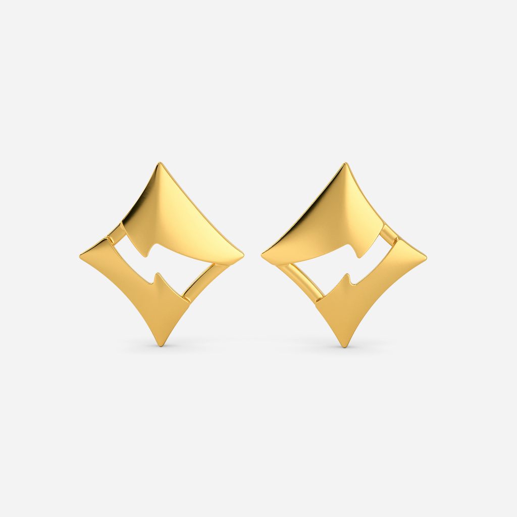 Fit to Fight Gold Earrings