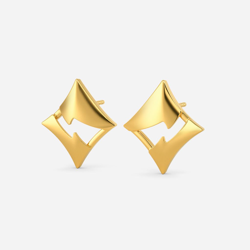 Fit to Fight Gold Earrings