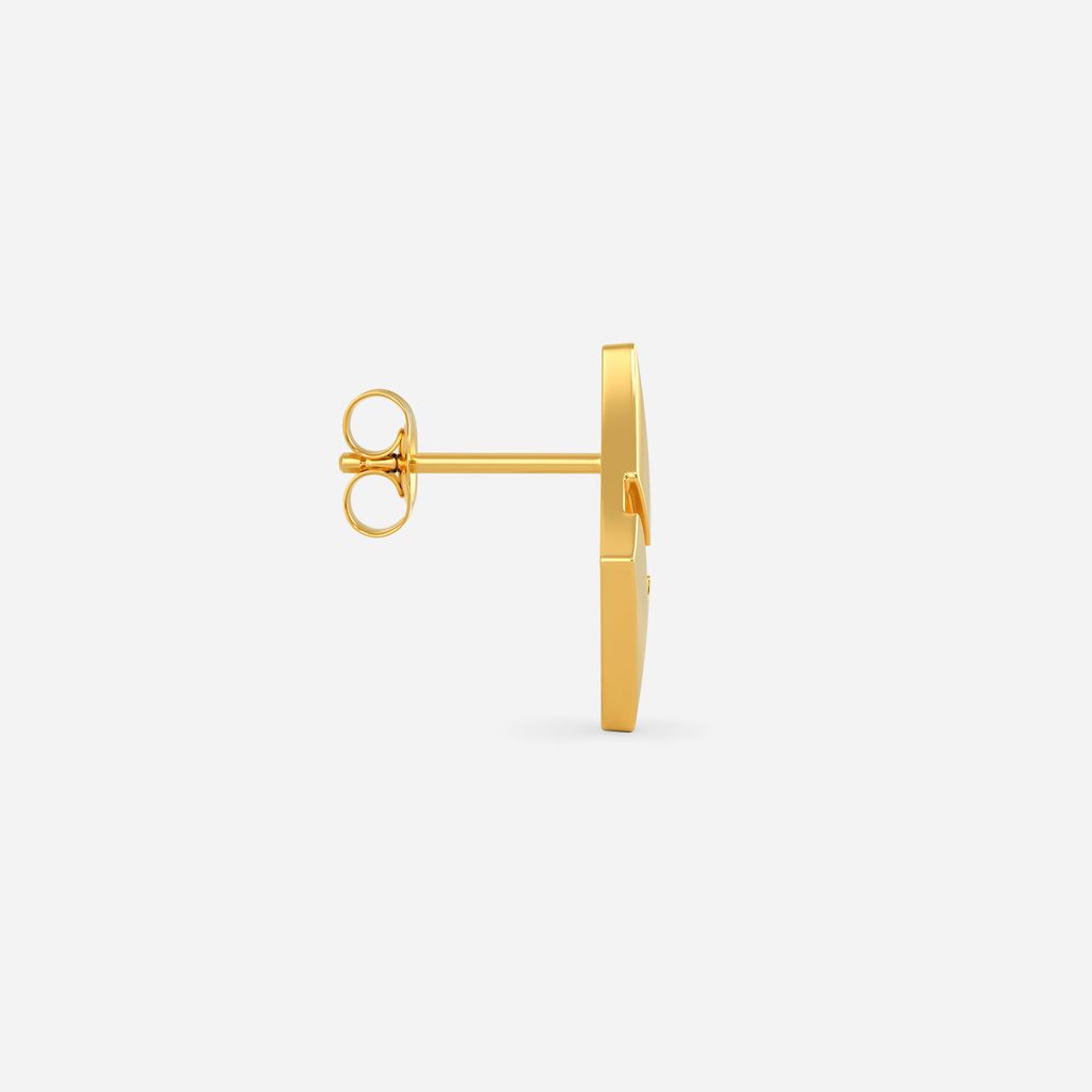Fit to Fight Gold Earrings
