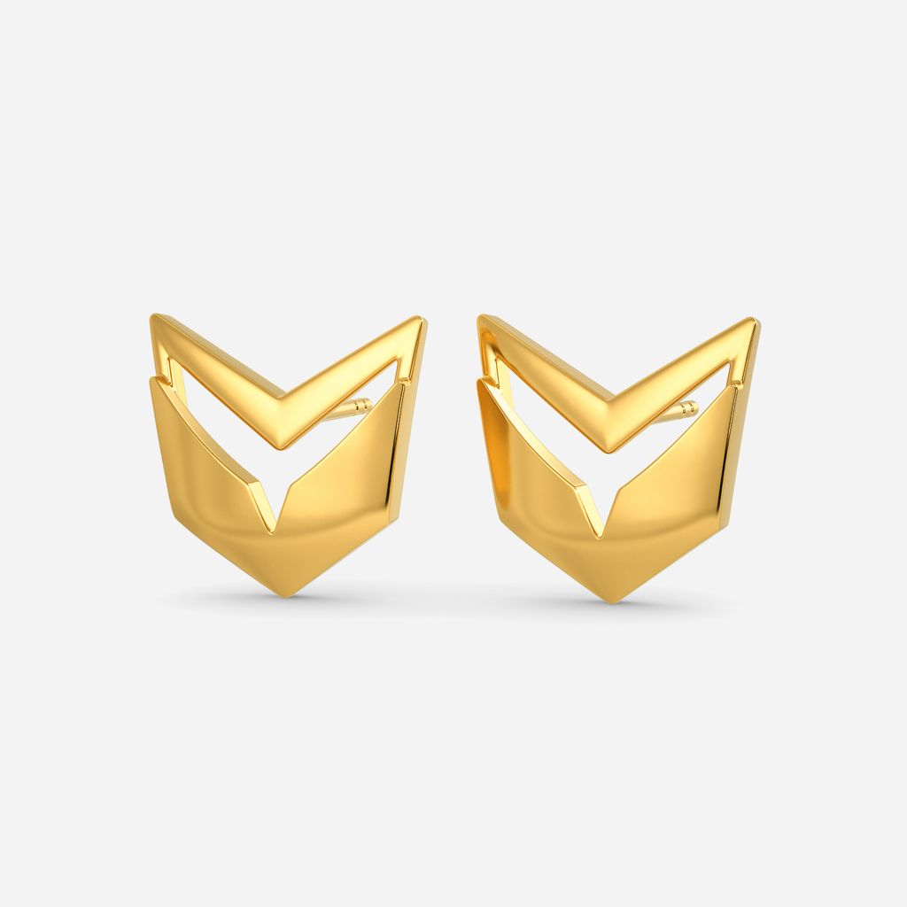 Purrfect Poise Gold Earrings