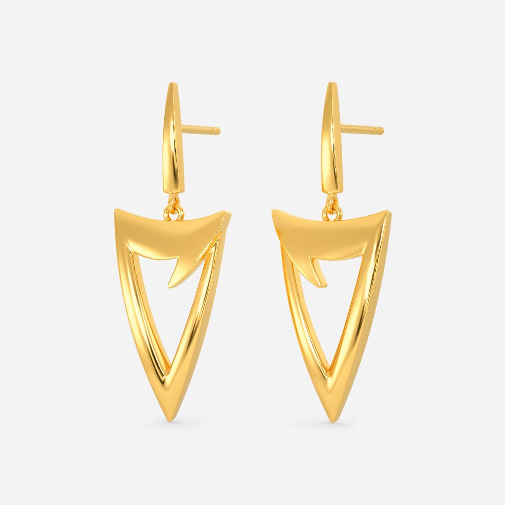 Snug Contours Gold Earrings