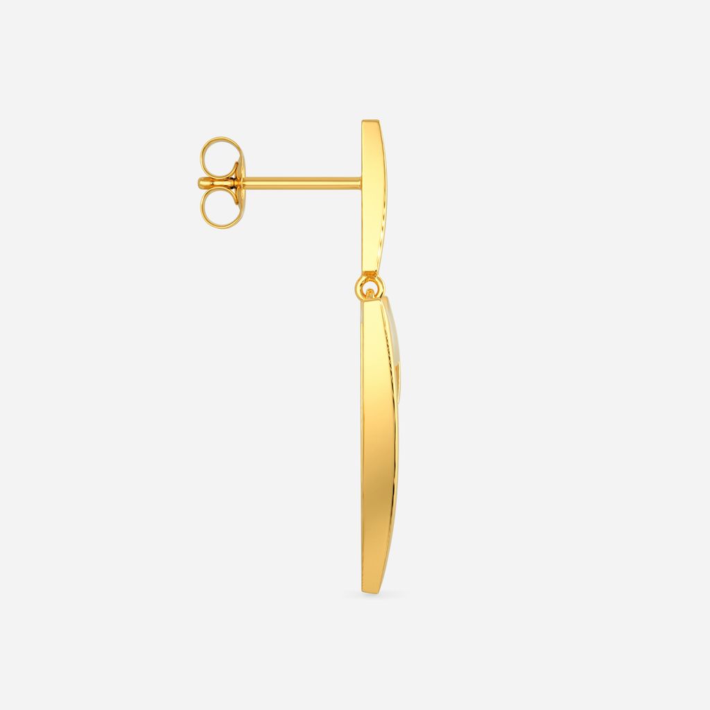 Snug Contours Gold Earrings