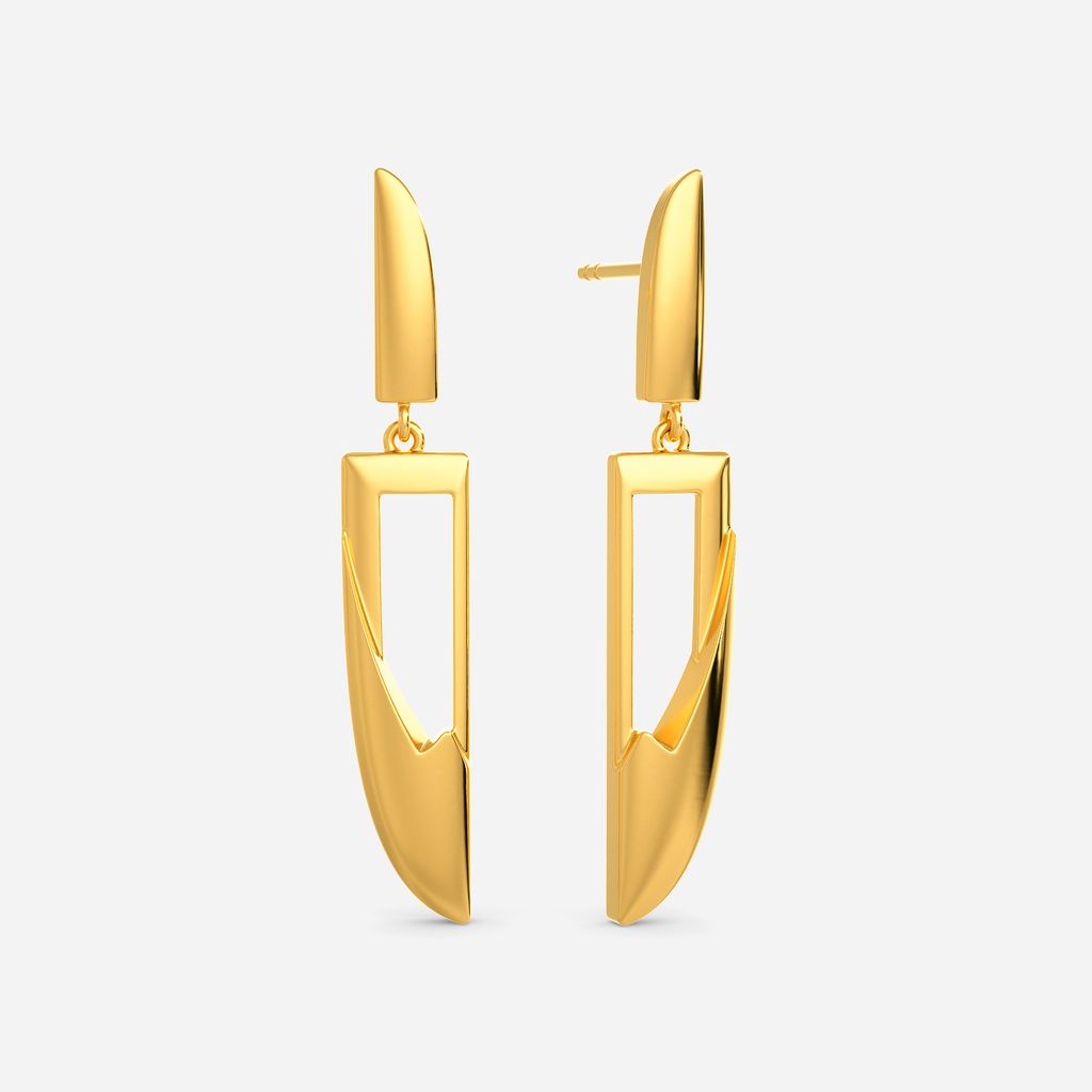 Sassy Stills Gold Earrings
