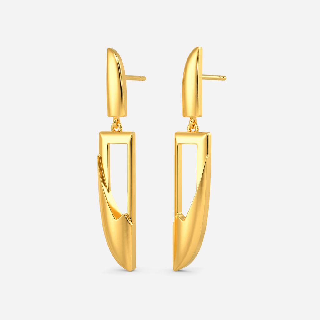 Sassy Stills Gold Earrings