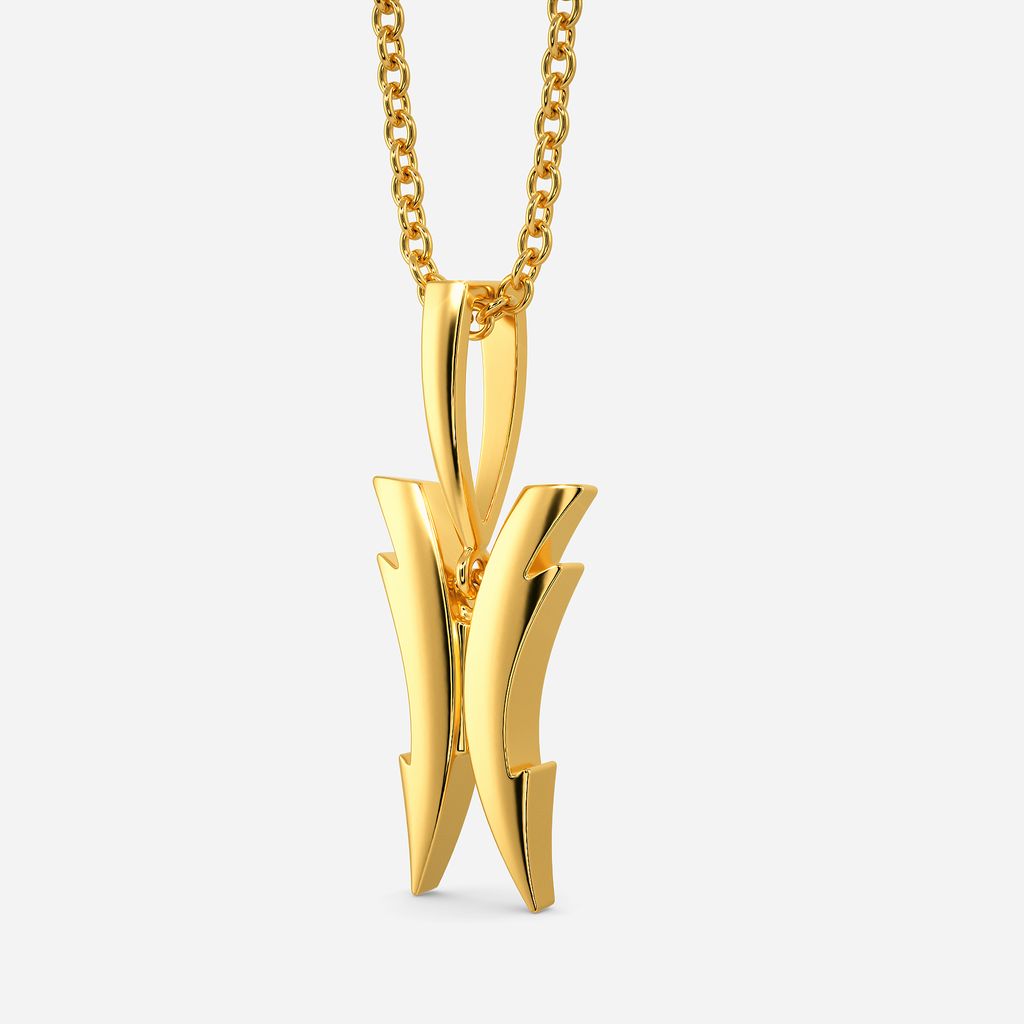 Bold Bolts Gold Pendants
