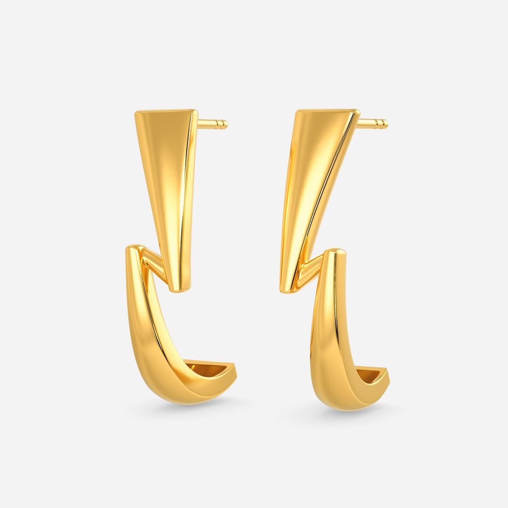 Cats N Suits Gold Earrings