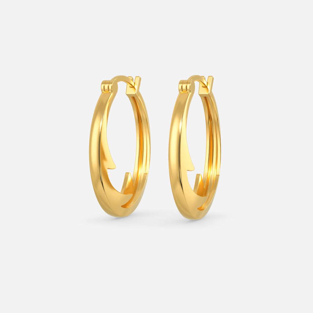 Cat Woman Gold Earrings