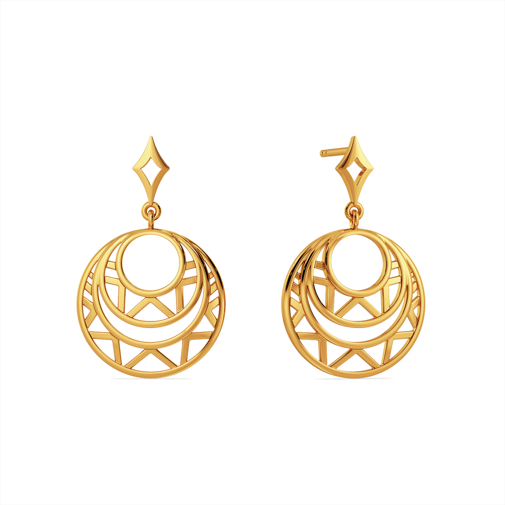 Raga Rays Gold Earrings