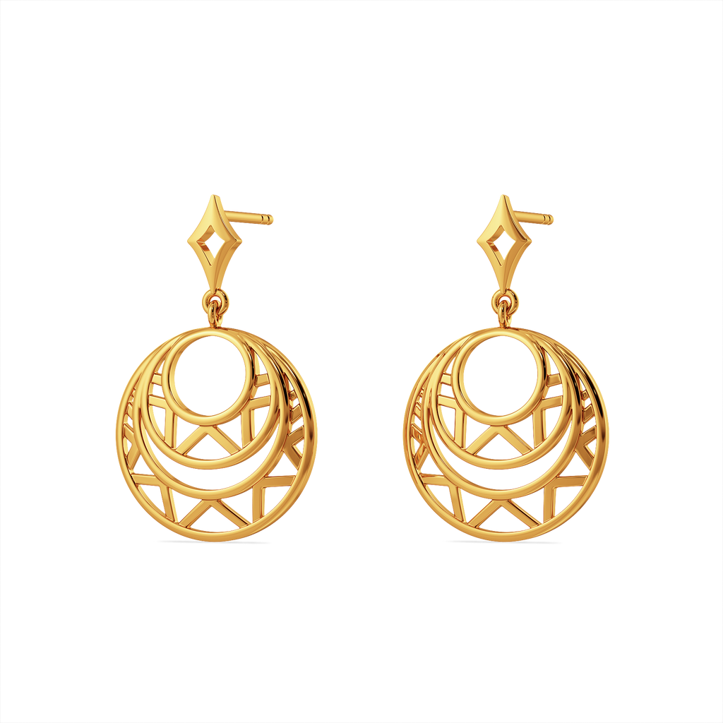 Raga Rays Gold Earrings