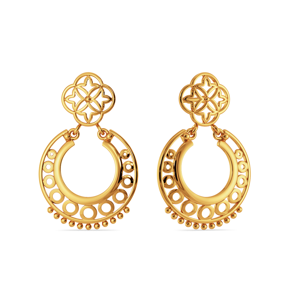 Bollywood Blink Gold Earrings
