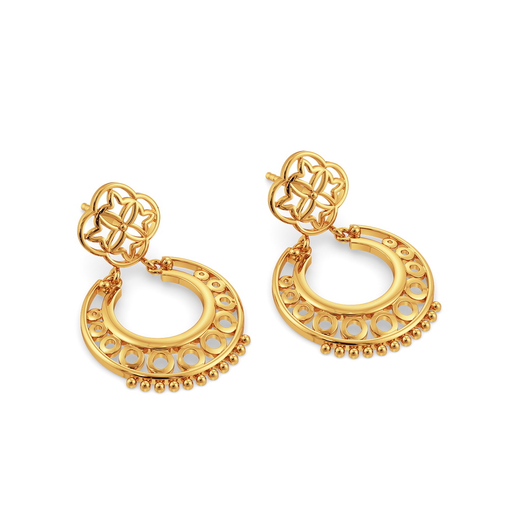 Bollywood Blink Gold Earrings