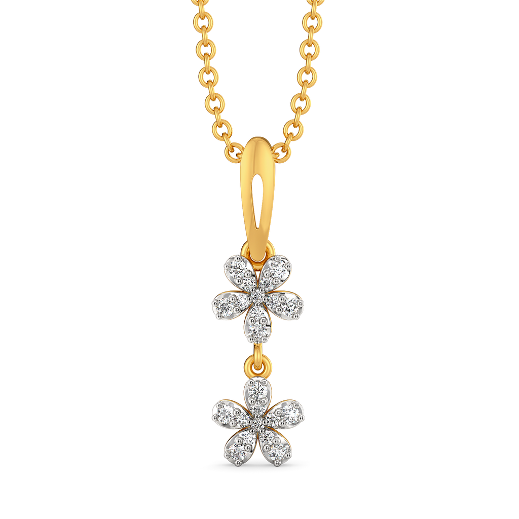 Zen Blooms Diamond Pendants