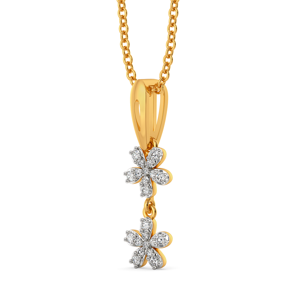 Zen Blooms Diamond Pendants
