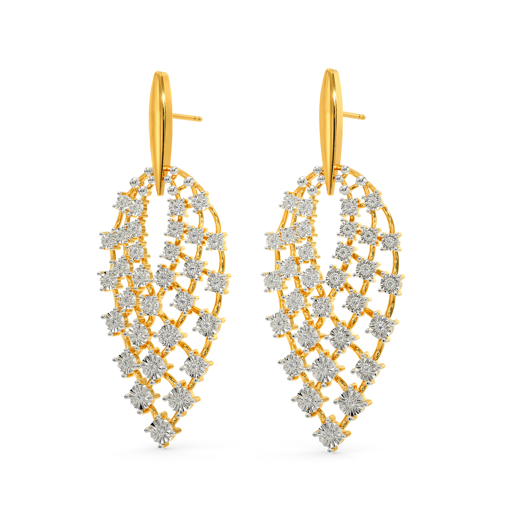 Skin N Crystal Diamond Earrings