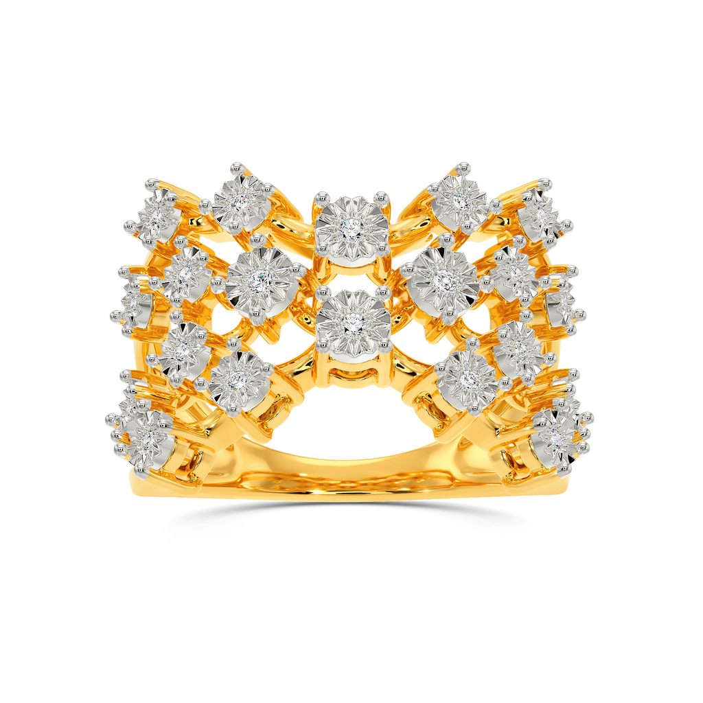 Skin N Crystal Diamond Rings alternate view 3