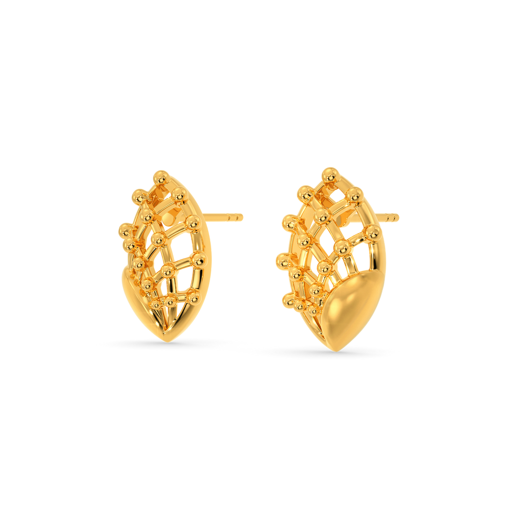 In A Party Mood Gold Earrings