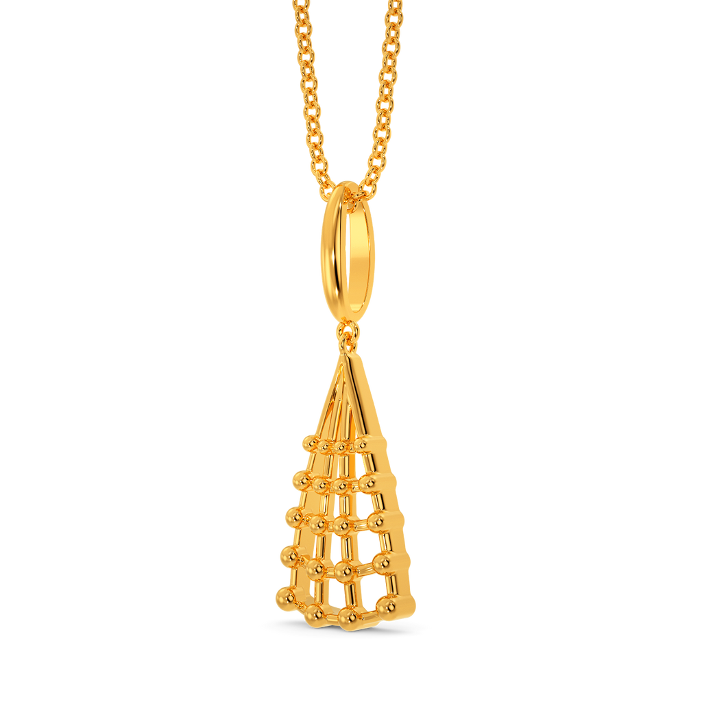 Mesh Shine Gold Pendants