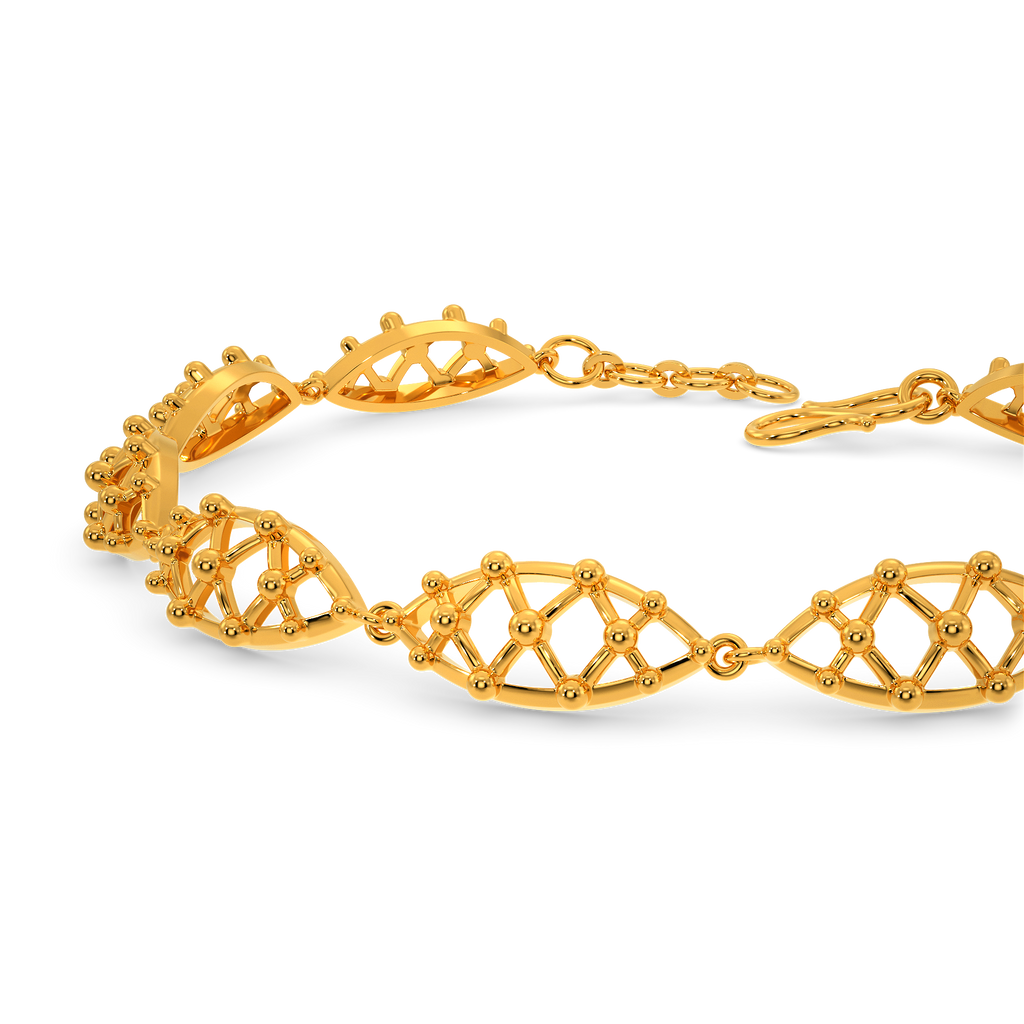 Slay In Sparkles Gold Bracelets