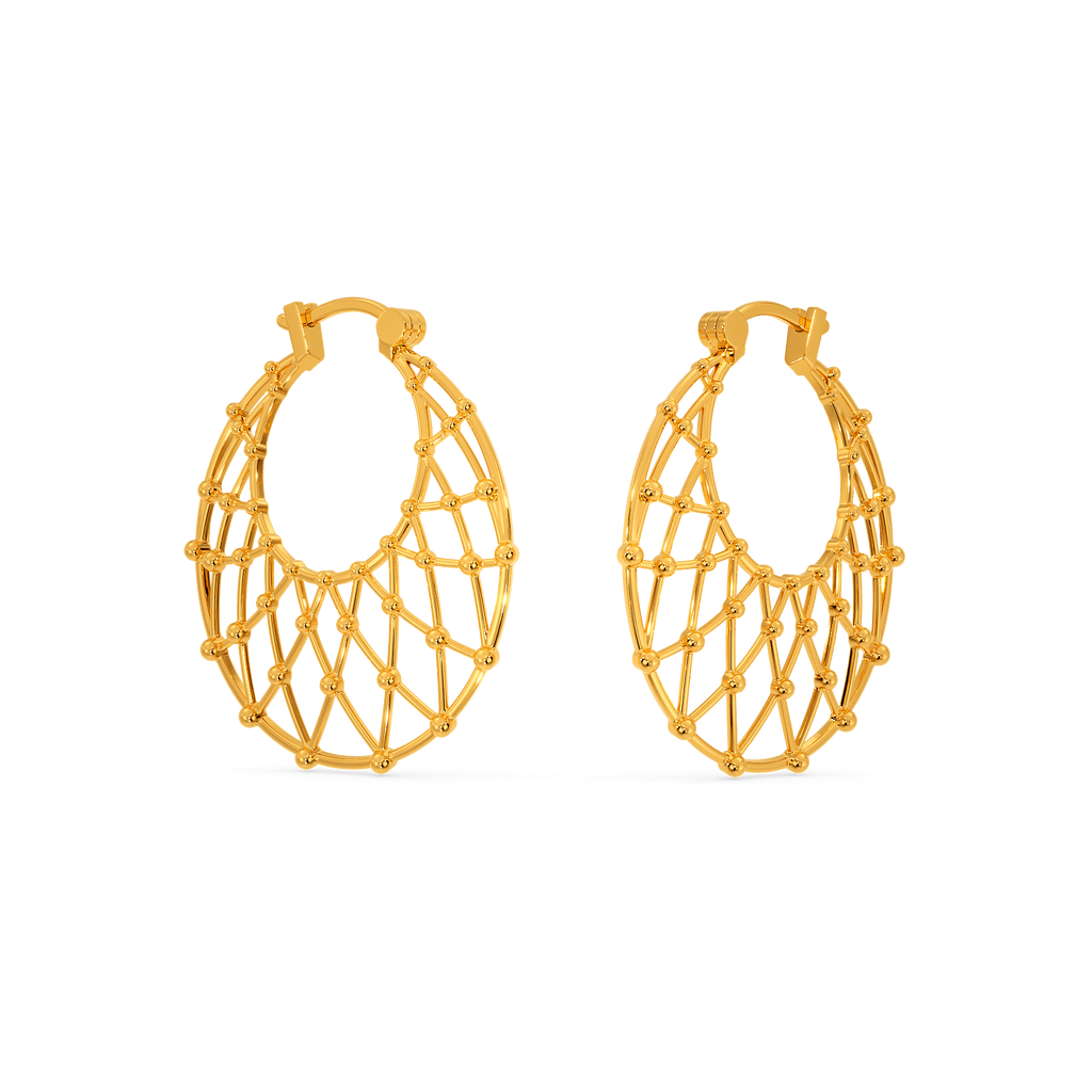 Enchanting Sparkle Gold Earrings