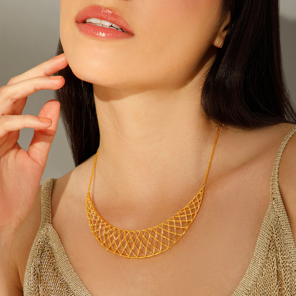 Enchanting Sparkle Gold Necklaces