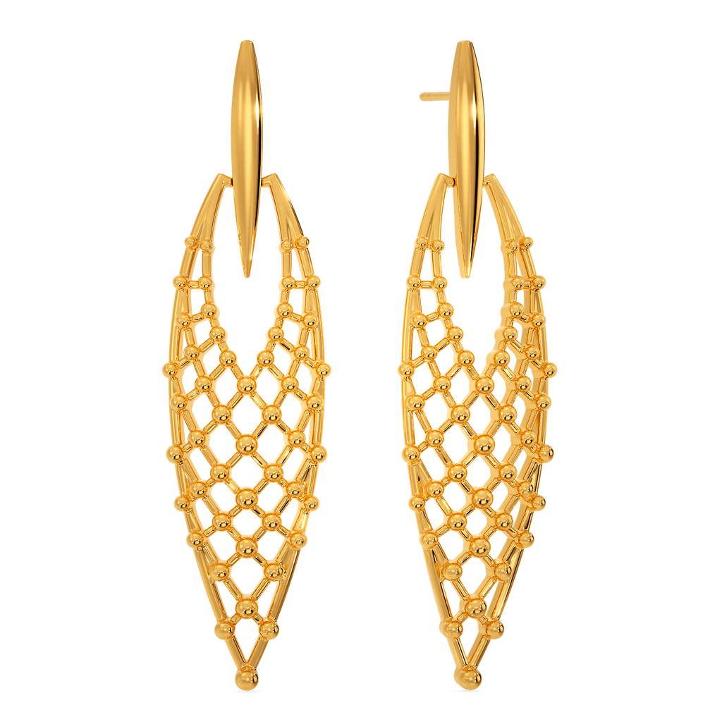 Bold N Slinky Gold Earrings