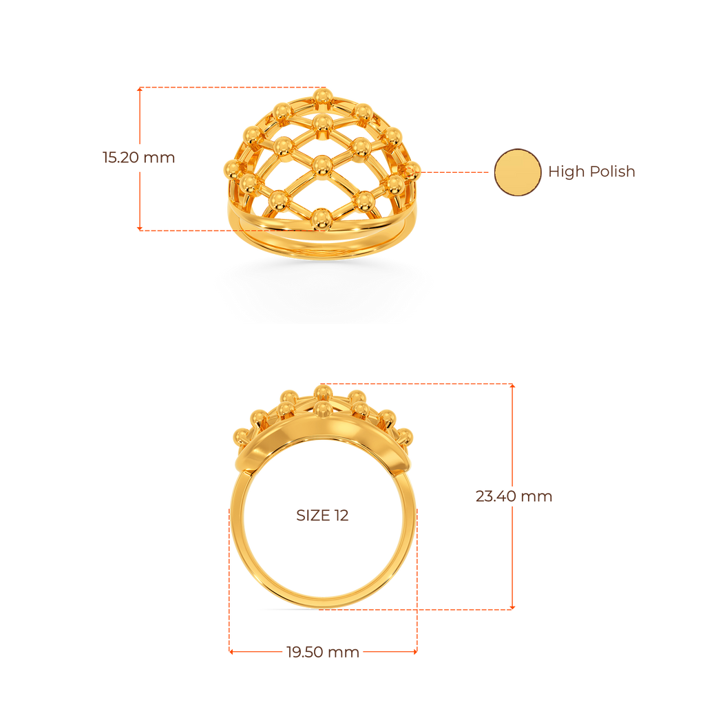 Bold N Slinky Gold Rings image