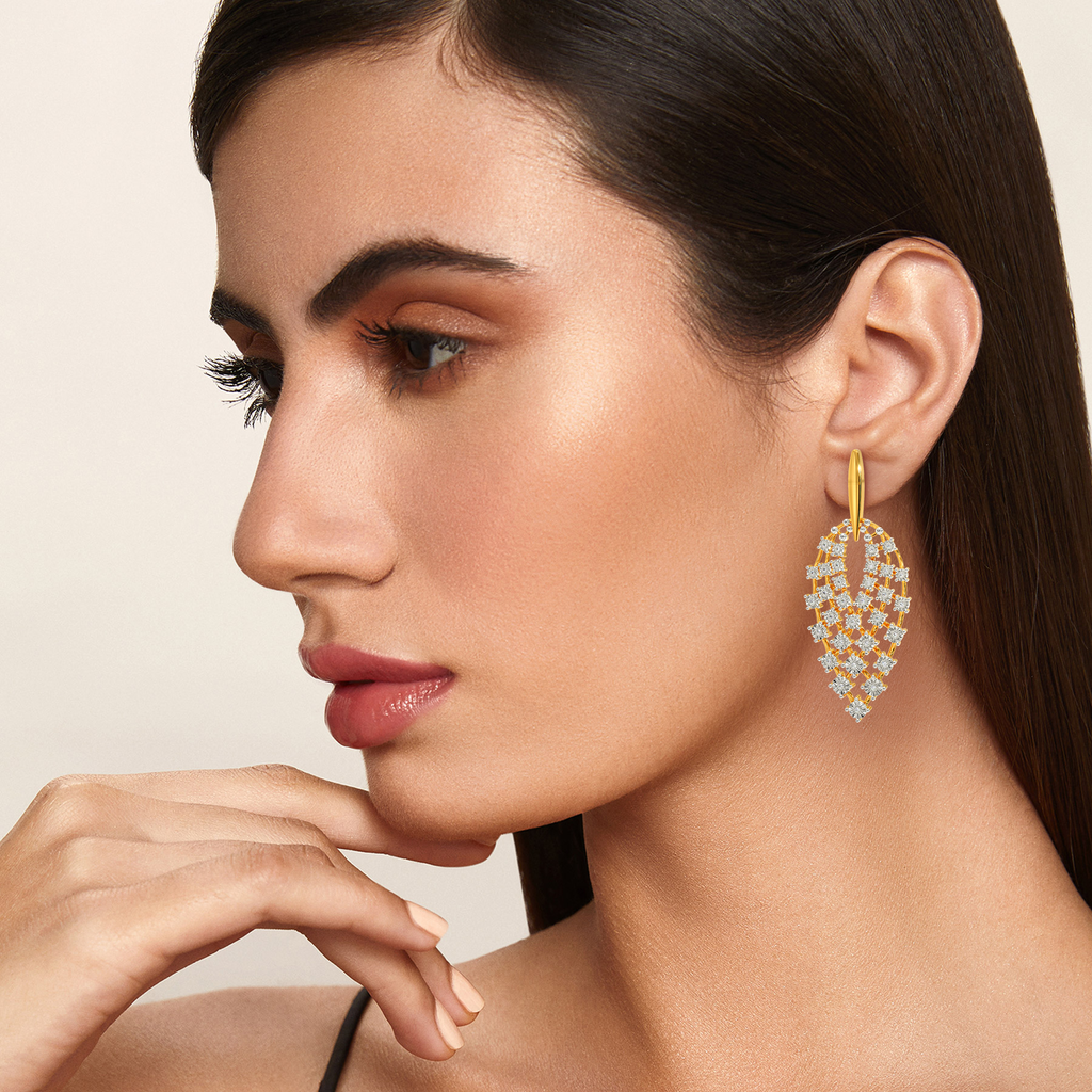 Skin N Crystal Diamond Earrings