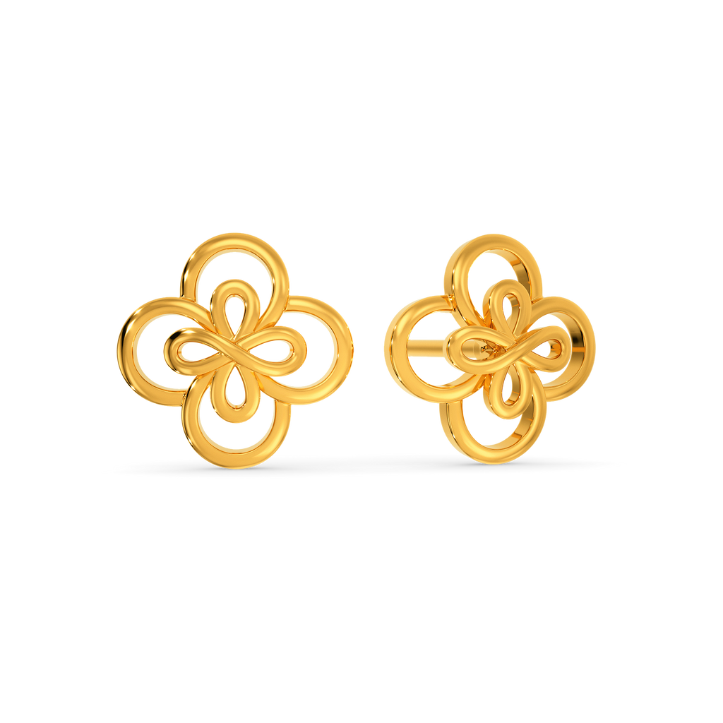 Crochet Craze Gold Earrings