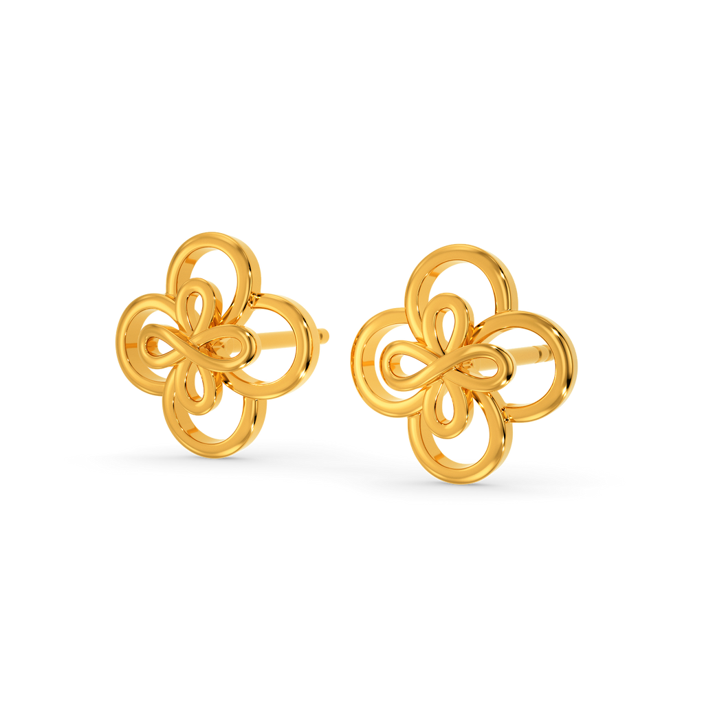 Crochet Craze Gold Earrings